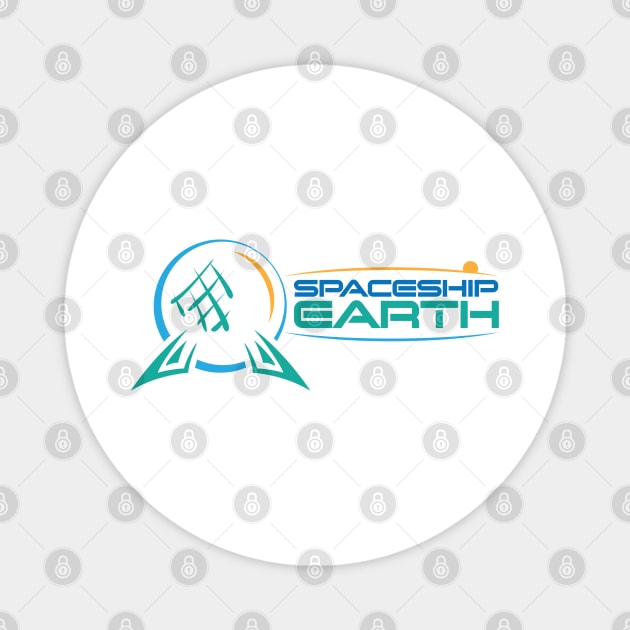 Spaceship Earth Magnet by chwbcc